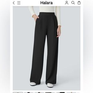 Halaza flex Black Wide-Leg Women's Pants